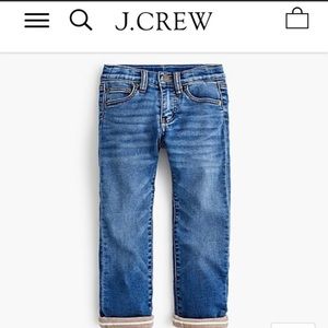 Jcrew crewcuts Jersey lined runaround jeans